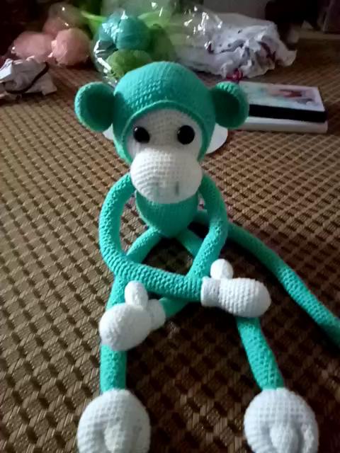 手工编织长臂猴,长52公分左右!今天特价80元包邮!活动只限两天哦